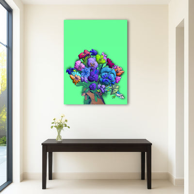 AUTO-MOCKUP ROOM | Flowers in hand