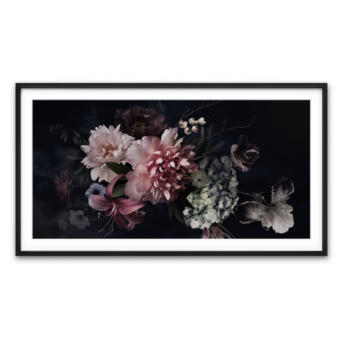 Framed Print 2x1 Black