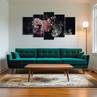 AUTO-MOCKUP ROOM | Flowers on Black