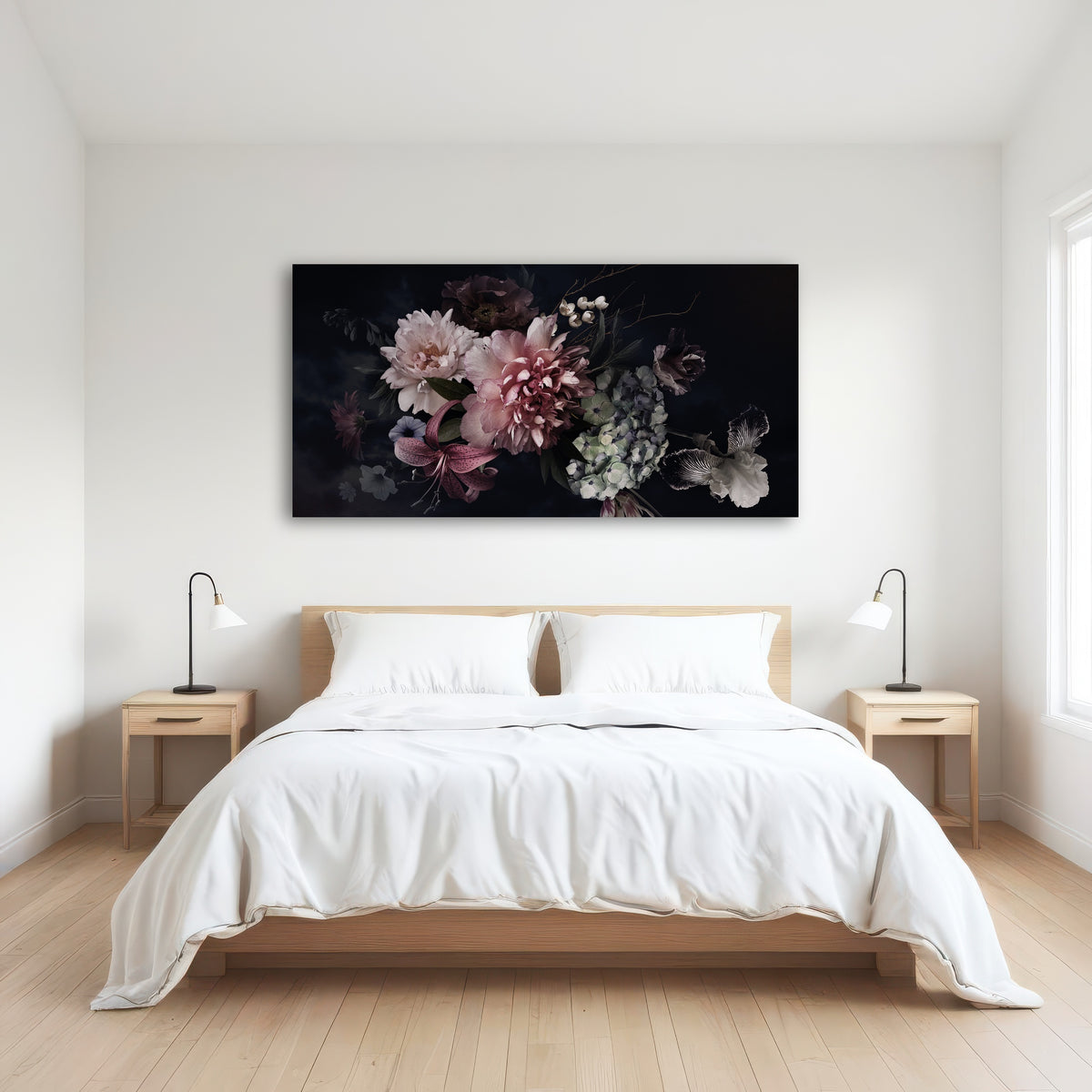 AUTO-MOCKUP ROOM | Flowers on Black