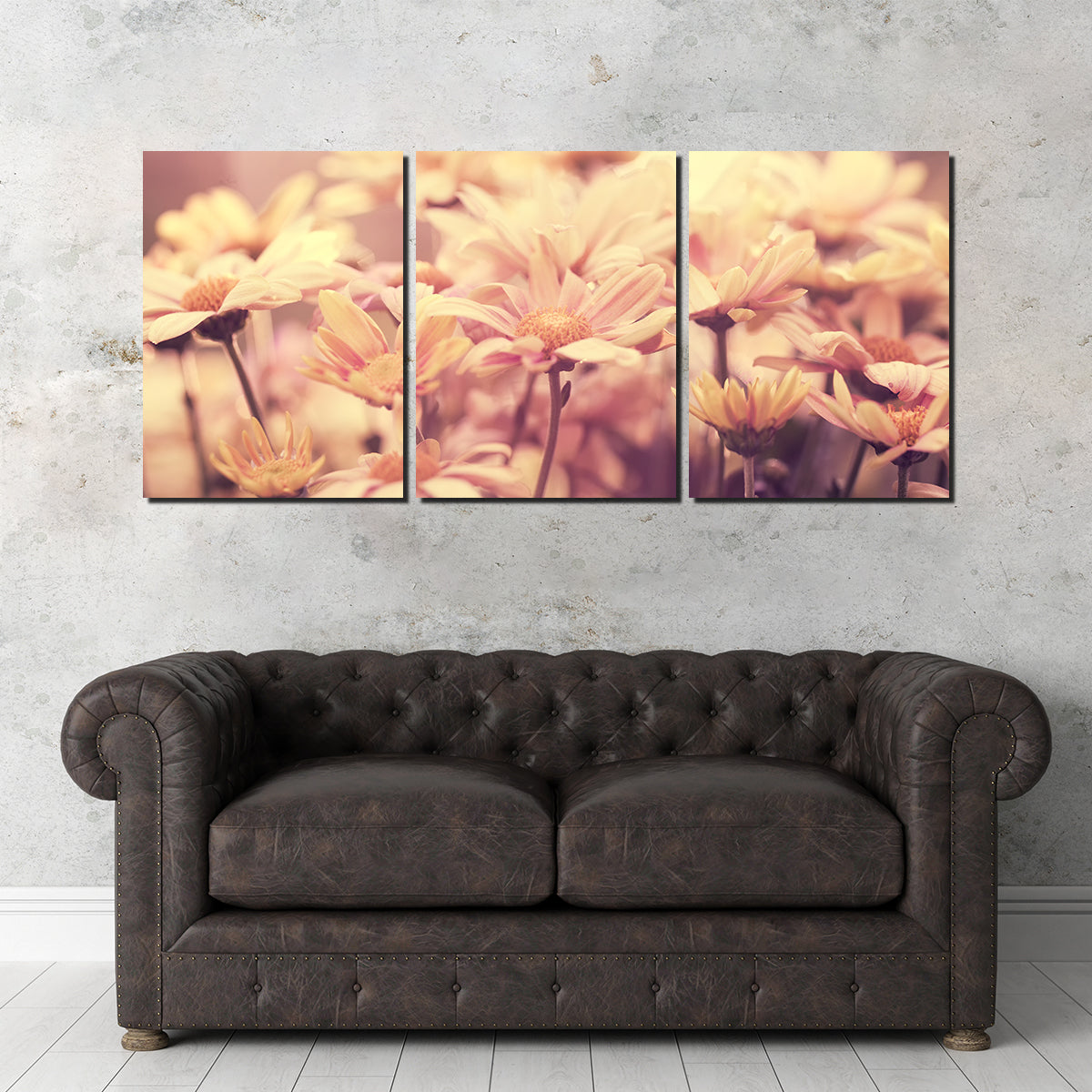 Flowers at Sunset Wall Art