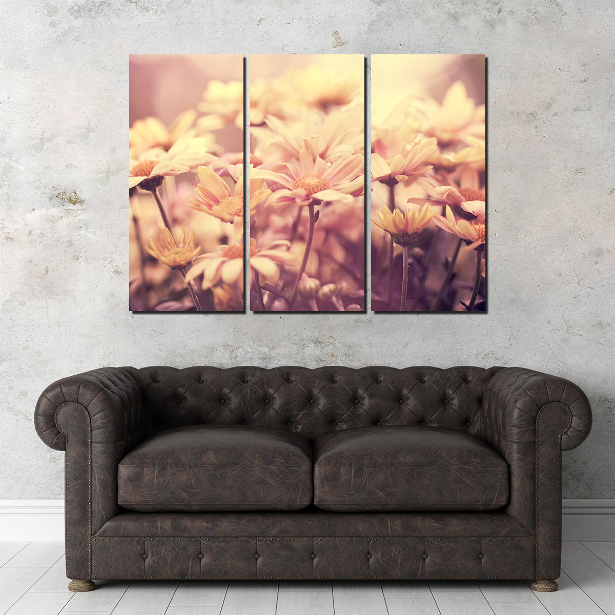 Flowers at Sunset Wall Art