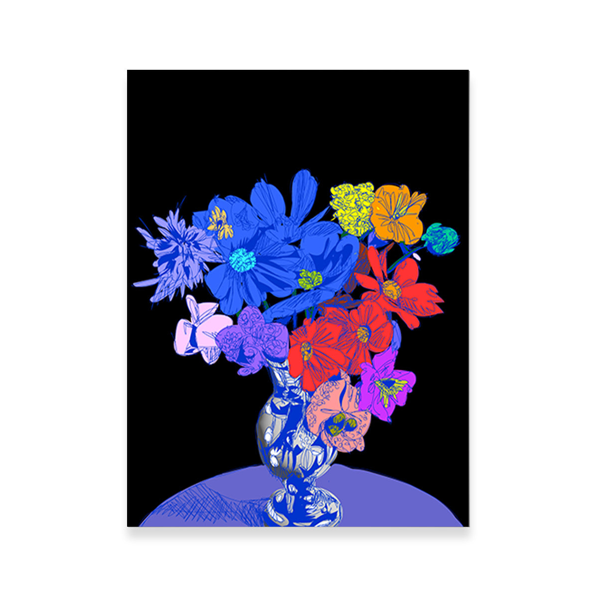Flower Vase Wall Art