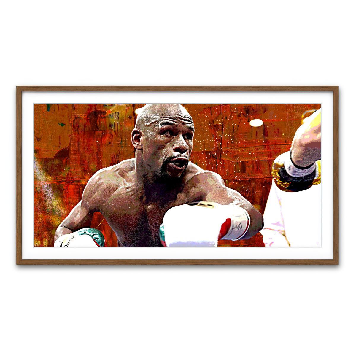 Framed Print 2x1 Walnut