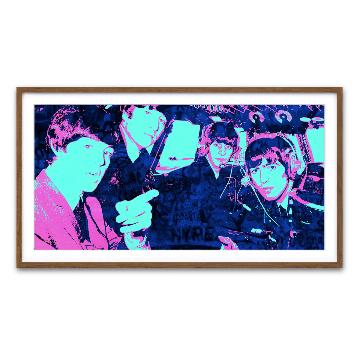 Framed Print 2x1 Walnut