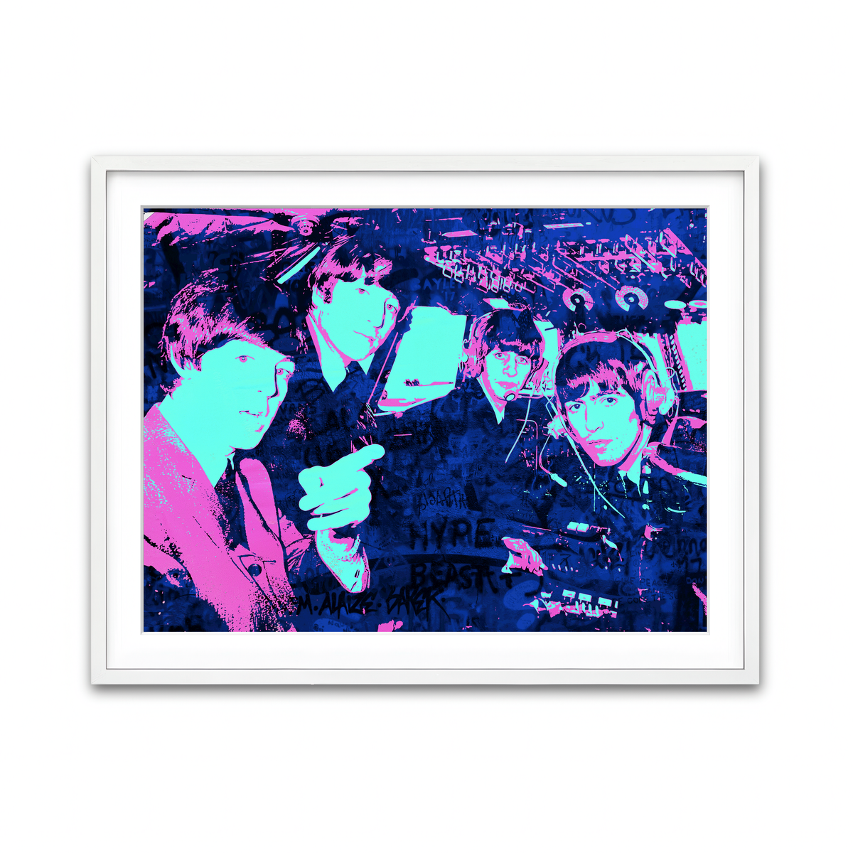 Framed Print 4x3 White