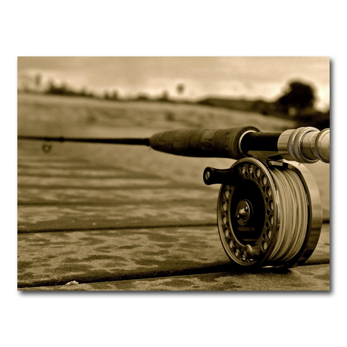 AUTO-MOCKUP WHITE | Fly Fishing Rod | 1 Piece | Gallery Wrap Canvas | group=4x3
