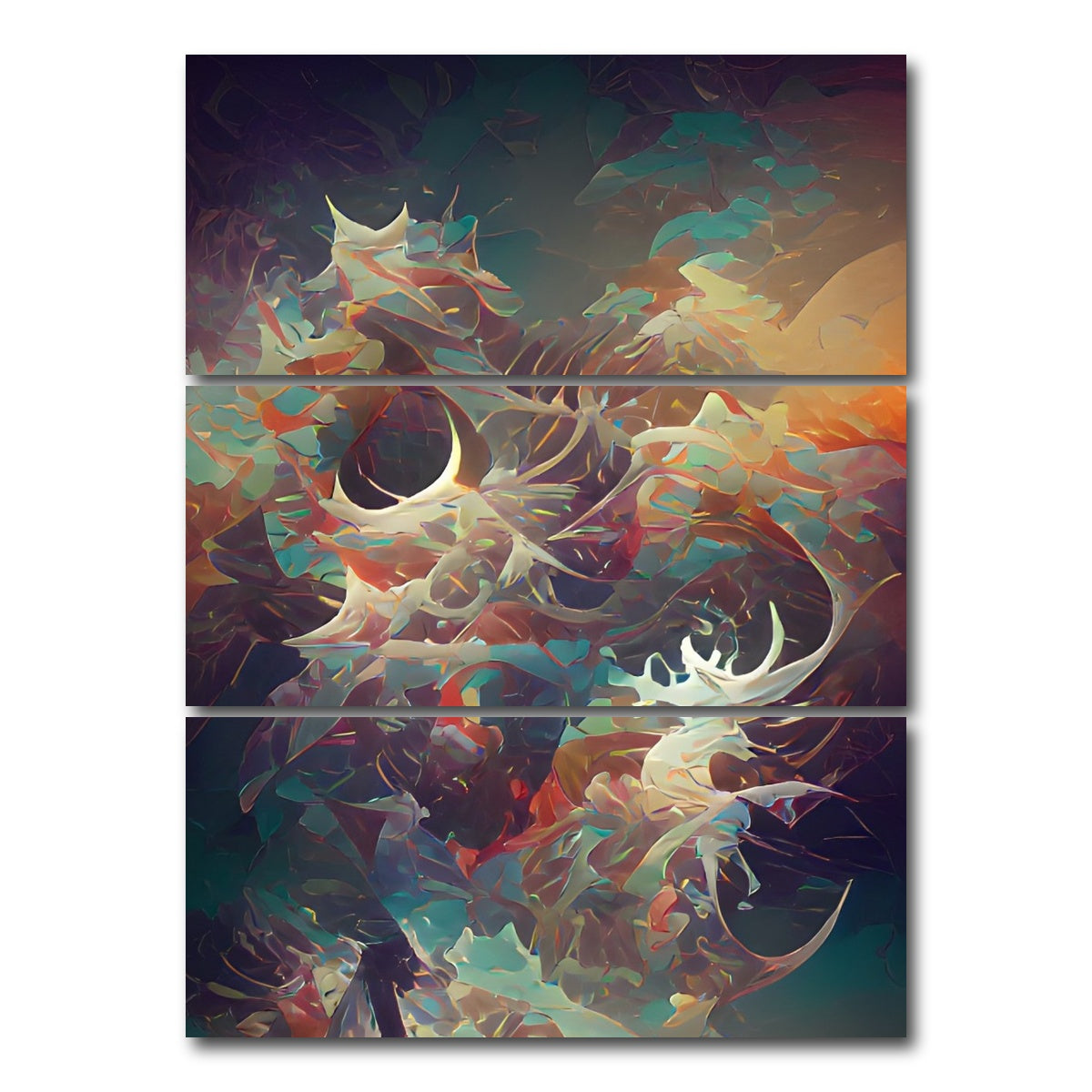 AUTO-MOCKUP WHITE | Fly in the Sky | 3 Piece | Gallery Wrap Canvas | group=8x18_stacked