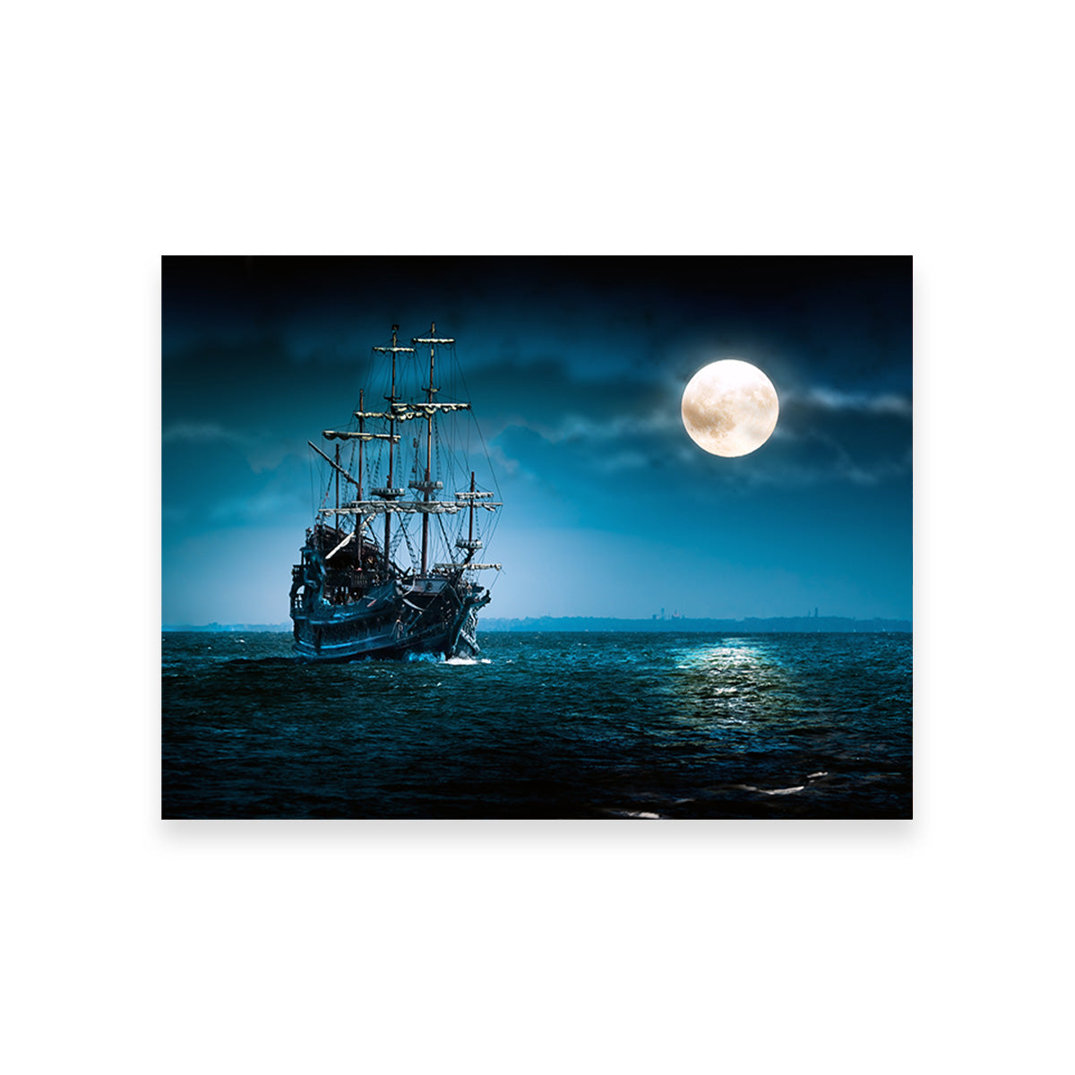 Flying Dutchman Moonlit Wall Art