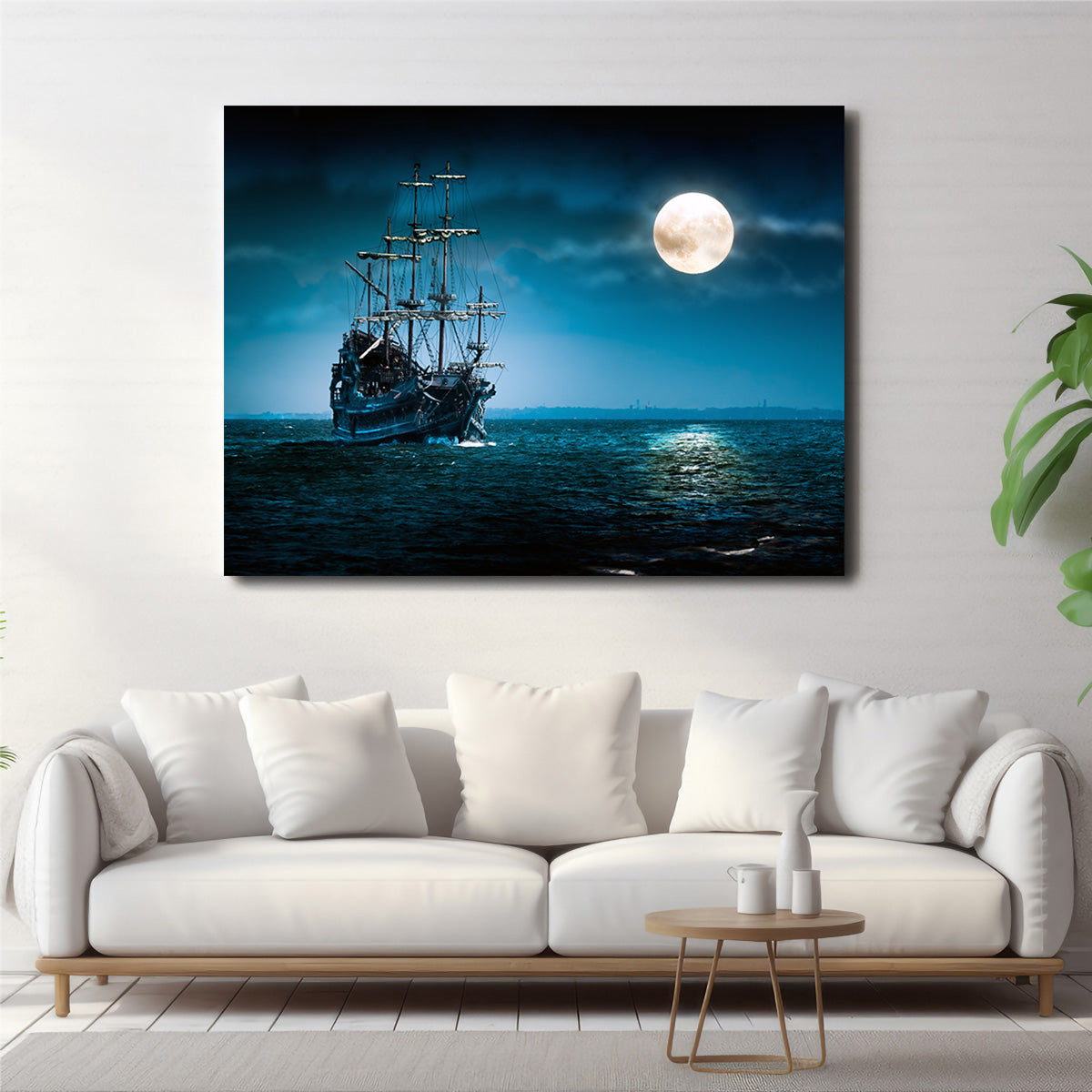 Flying Dutchman Moonlit Wall Art