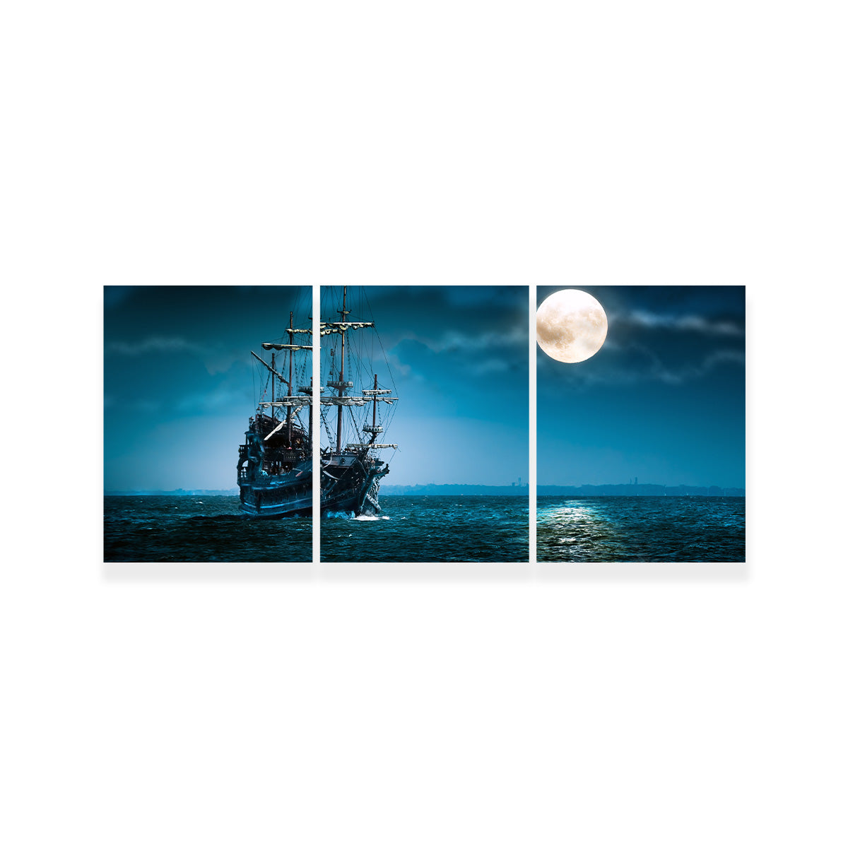 Flying Dutchman Moonlit Wall Art