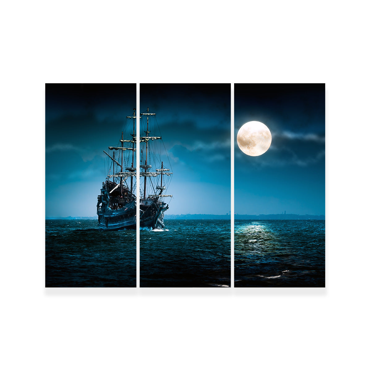 Flying Dutchman Moonlit Wall Art