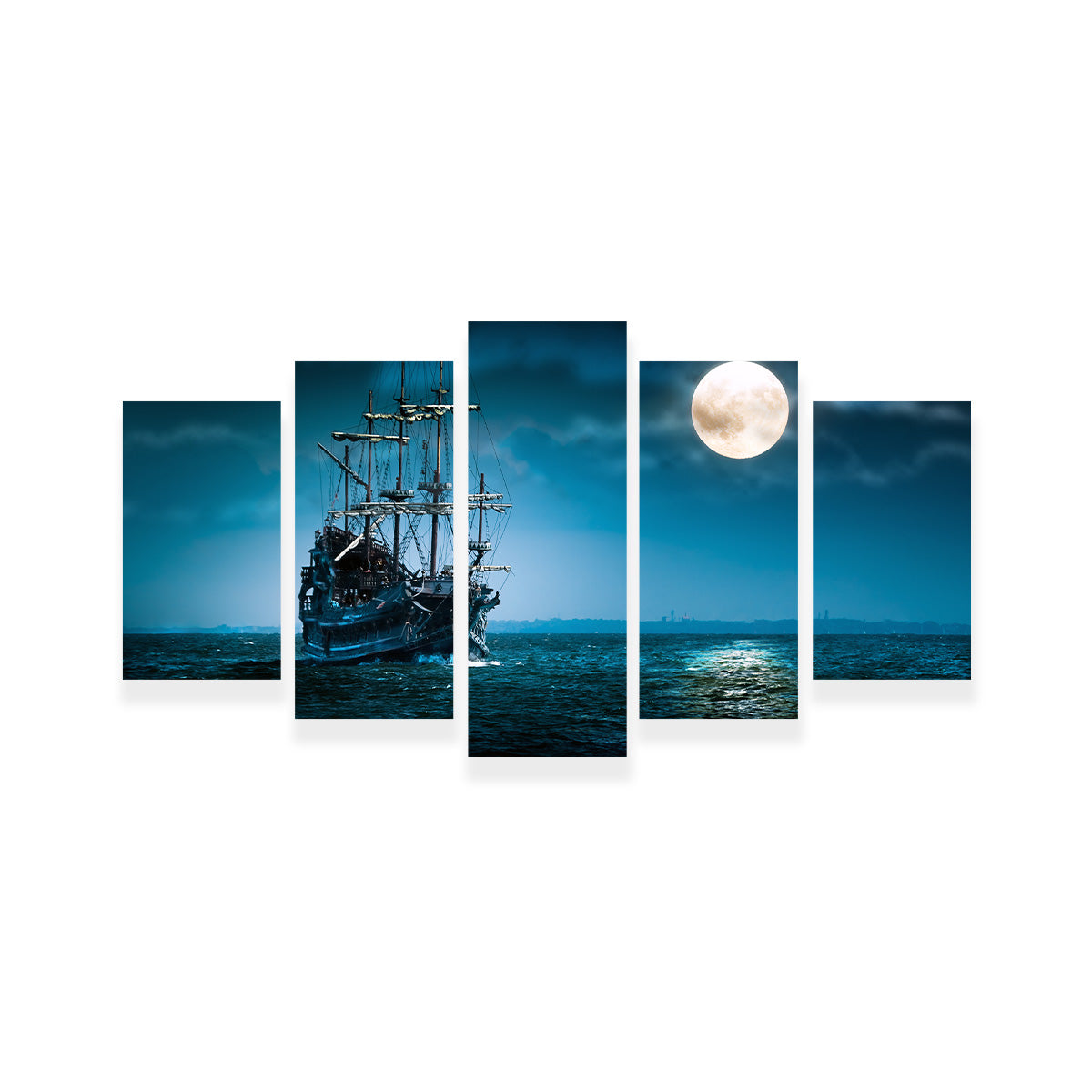 Flying Dutchman Moonlit Wall Art