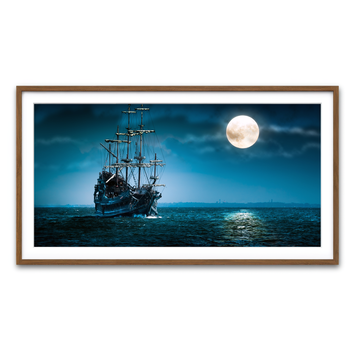 Framed Print 2x1 Walnut