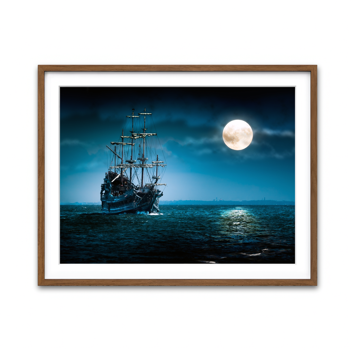 Framed Print 4x3 Walnut