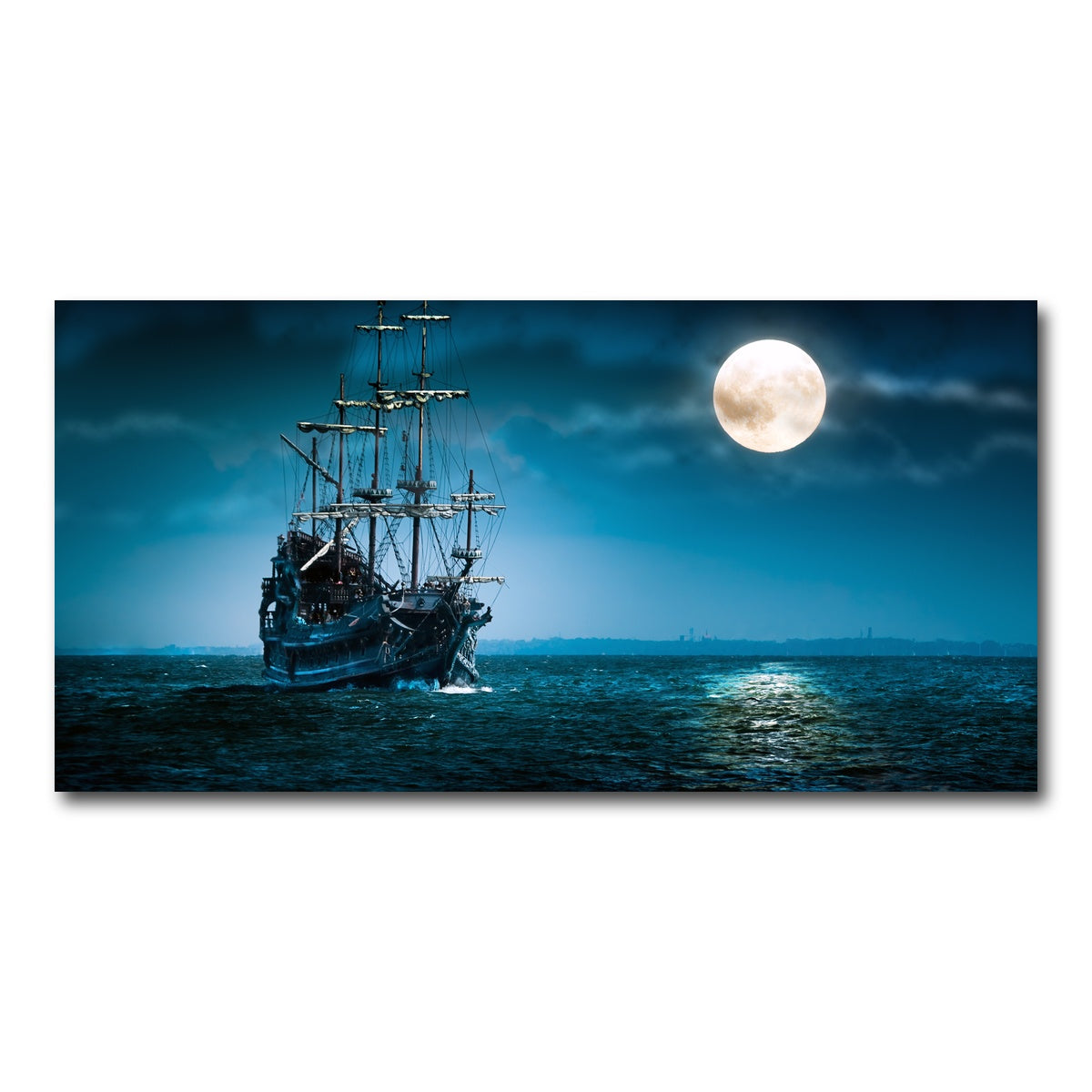 AUTO-MOCKUP WHITE | Flying Dutchman Moonlit | 1 Piece | Gallery Wrap Canvas | group=2x1