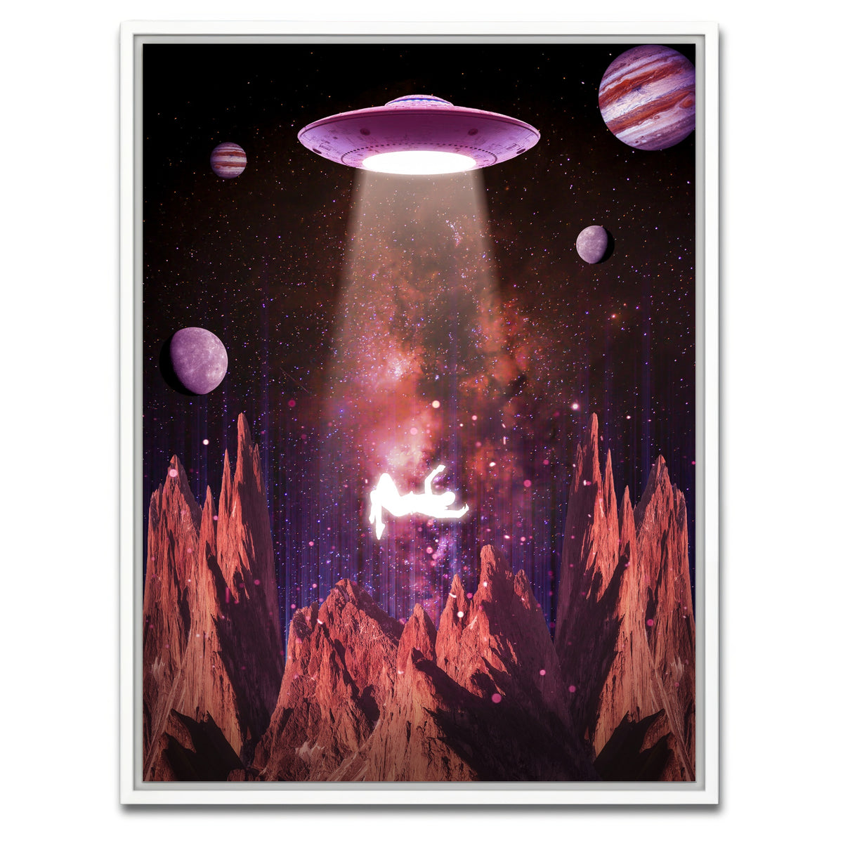 AUTO-MOCKUP WHITE | Flying | 1 Piece | White Framed Canvas | group=3x4