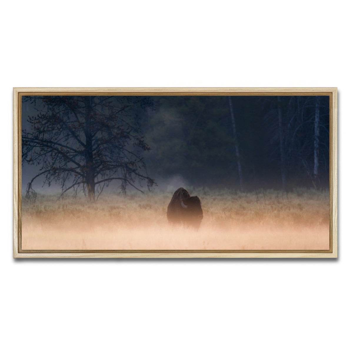 AUTO-MOCKUP WHITE | Foggy Morning | 1 Piece | Natural Framed Canvas | group=2x1