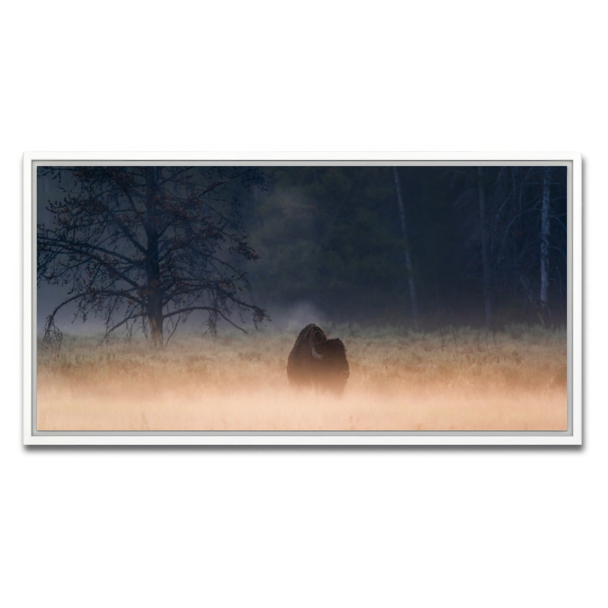 AUTO-MOCKUP WHITE | Foggy Morning | 1 Piece | White Framed Canvas | group=2x1
