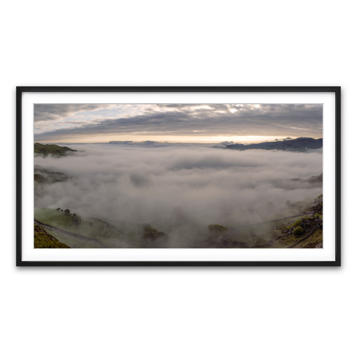 Framed Print 2x1 Black