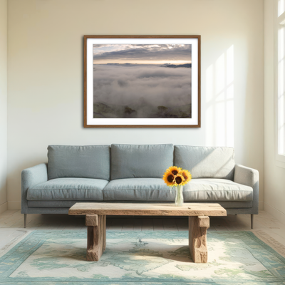 AUTO-MOCKUP ROOM | Foggy Snowdonia Wall Art