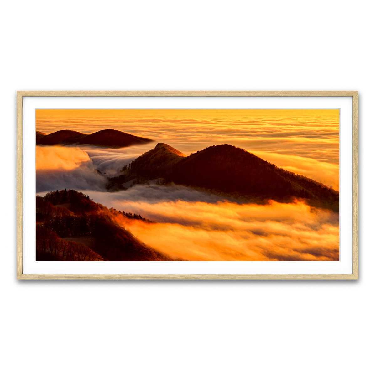 Framed Print 2x1 Natural