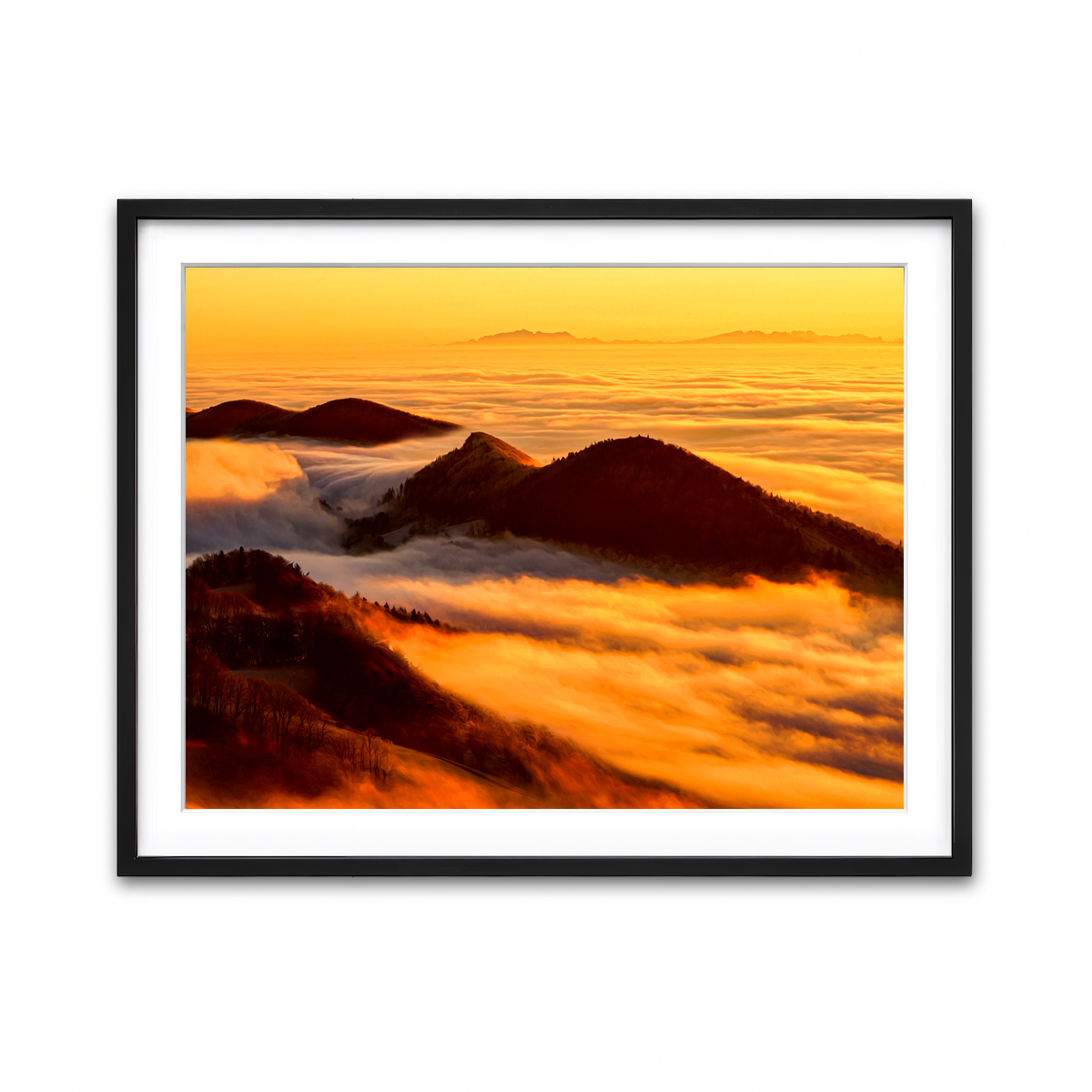 Framed Print 4x3 Black