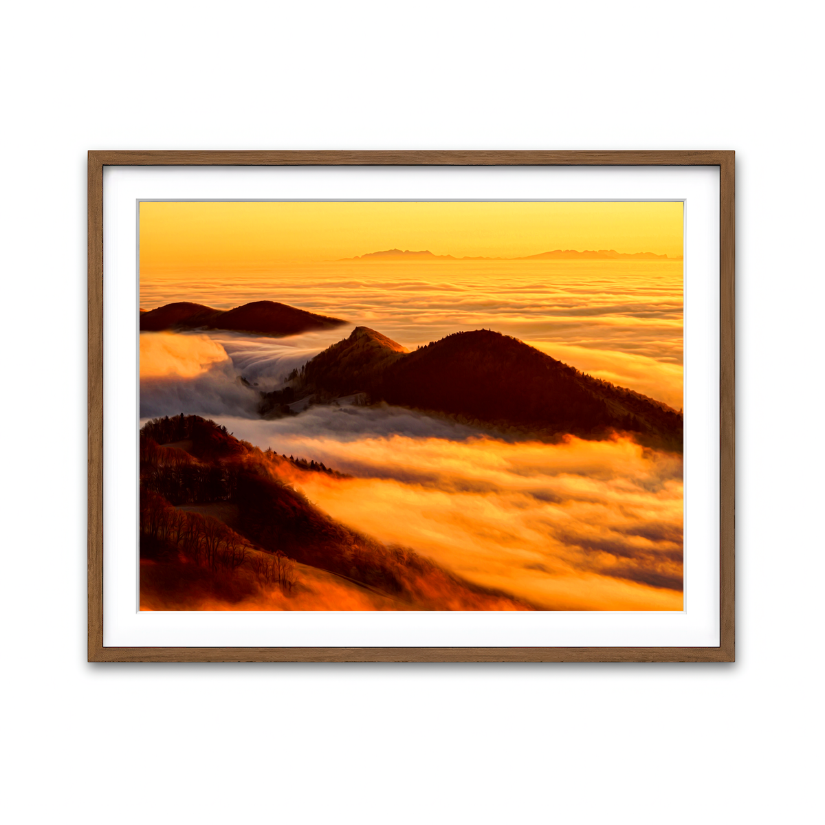 Framed Print 4x3 Walnut