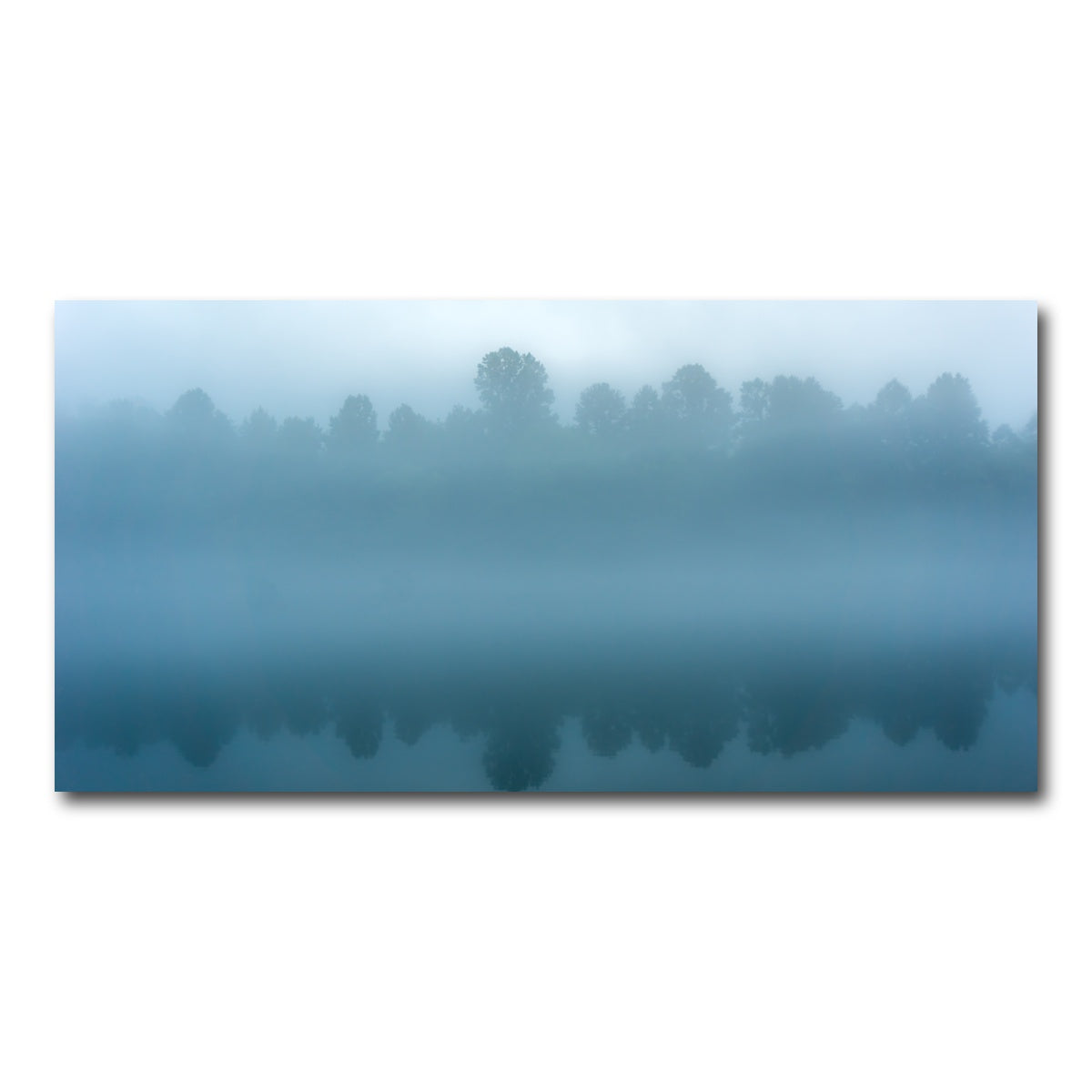 AUTO-MOCKUP WHITE | Foggy Tennessee Morning on the River | 1 Piece | Gallery Wrap Canvas | group=2x1