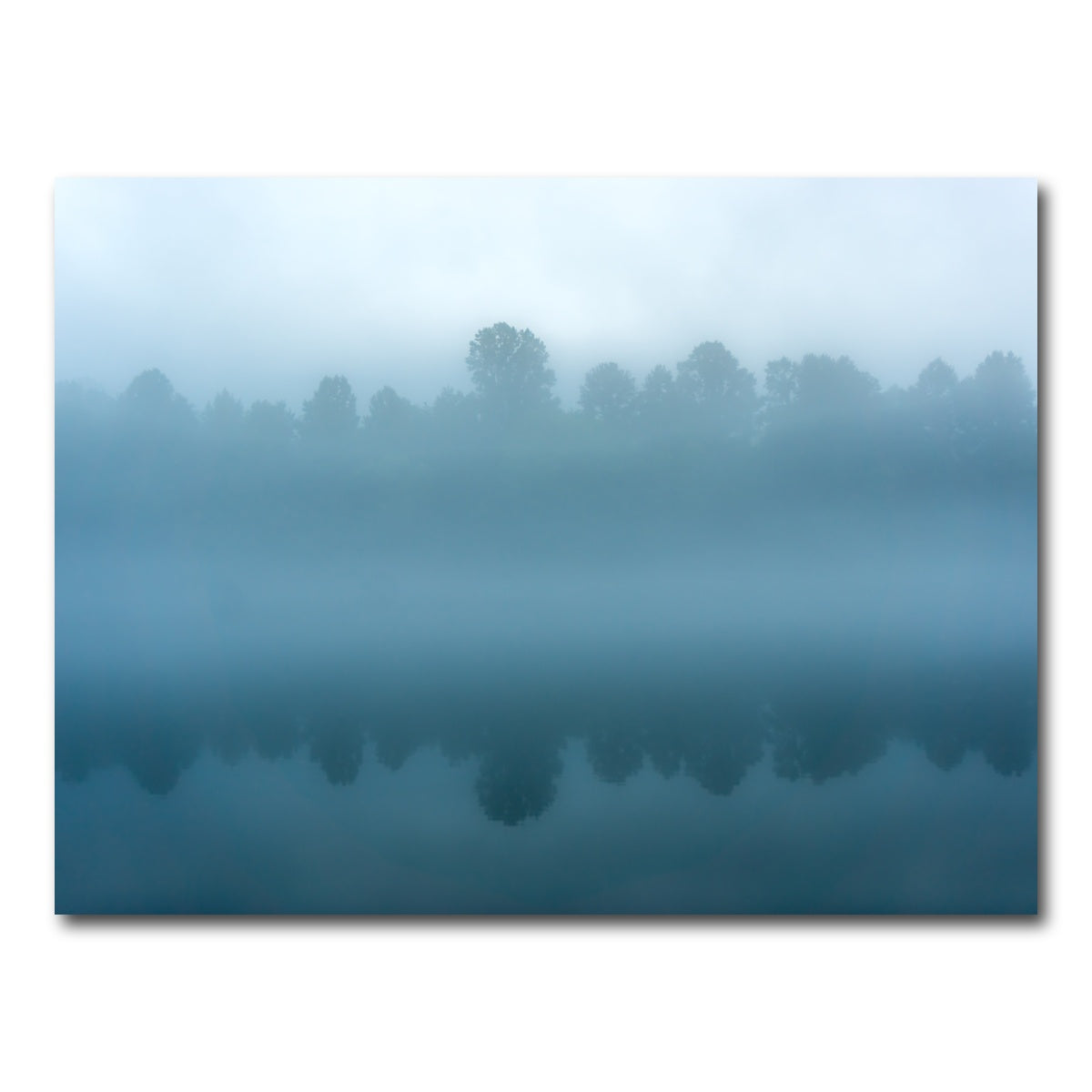 AUTO-MOCKUP WHITE | Foggy Tennessee Morning on the River | 1 Piece | Gallery Wrap Canvas | group=4x3