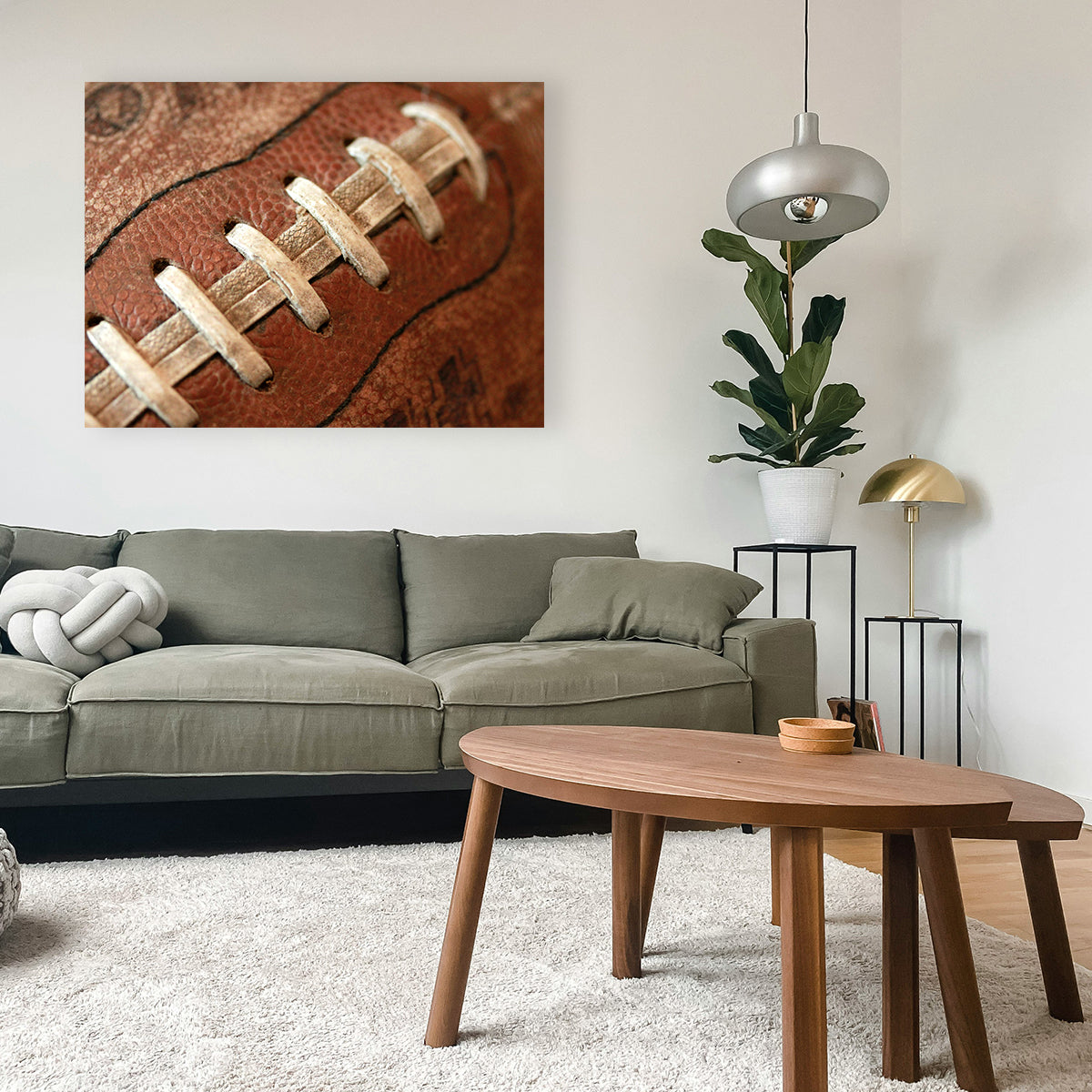 Football Laces Wall Art