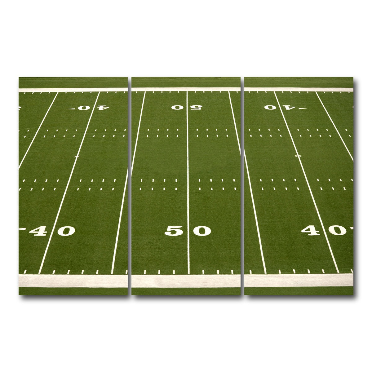 AUTO-MOCKUP WHITE | Football Field | 3 Piece | Gallery Wrap Canvas | group=12x24