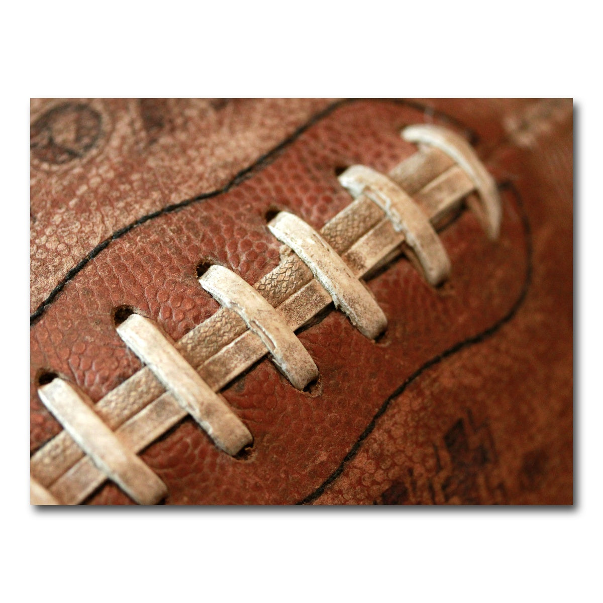 AUTO-MOCKUP WHITE | Football Laces | 1 Piece | Gallery Wrap Canvas | group=4x3