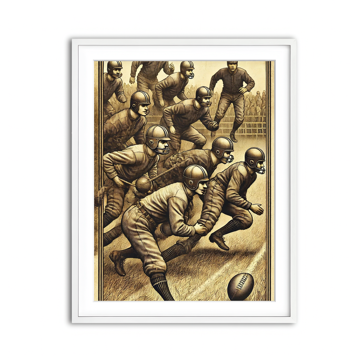 Framed Print 3x4 White