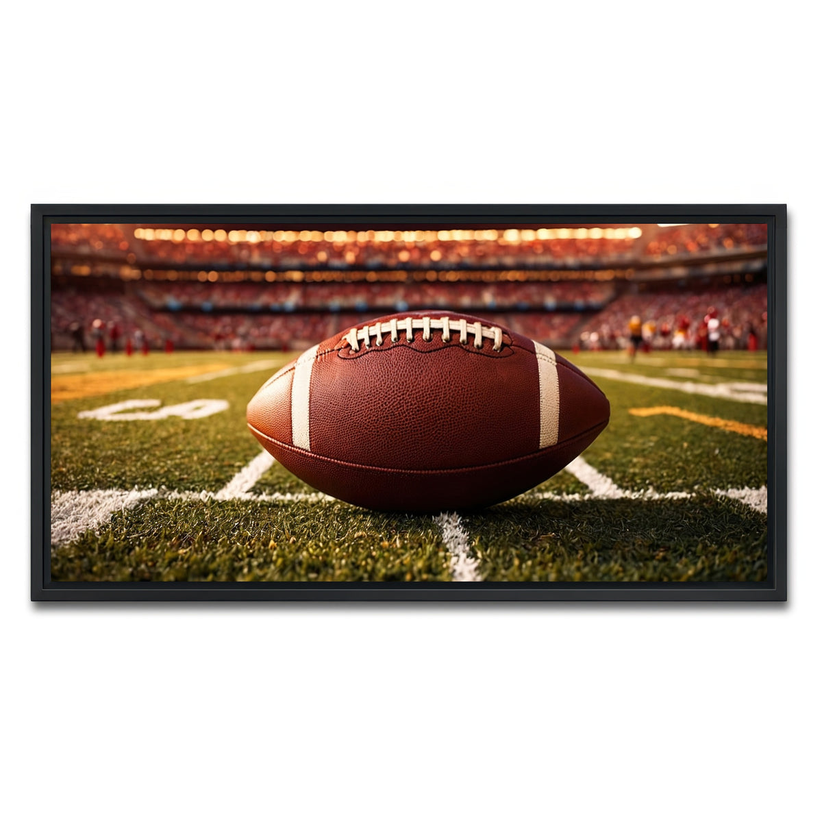 AUTO-MOCKUP WHITE | Football | 1 Piece | Black Framed Canvas | group=2x1