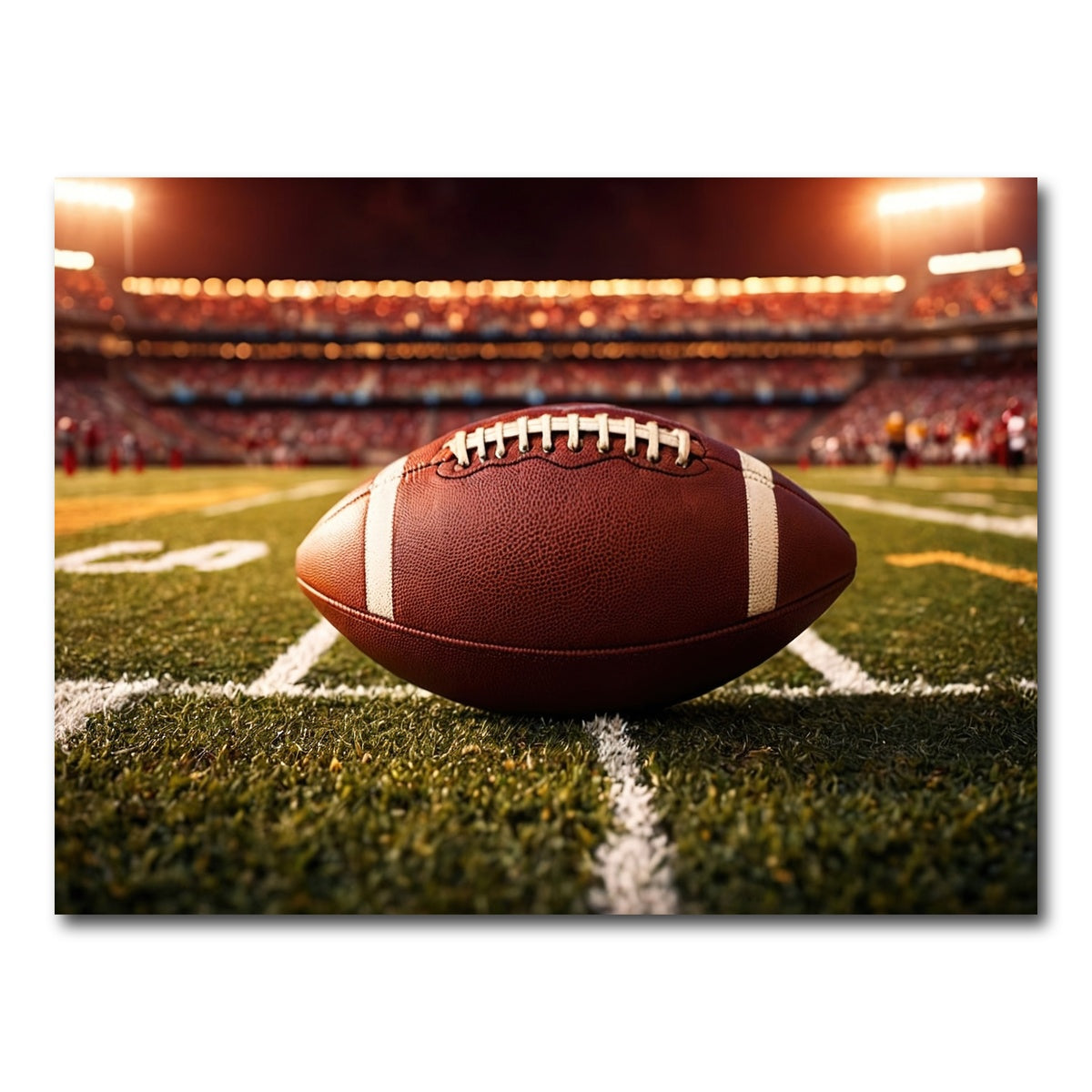 AUTO-MOCKUP WHITE | Football | 1 Piece | Gallery Wrap Canvas | group=4x3