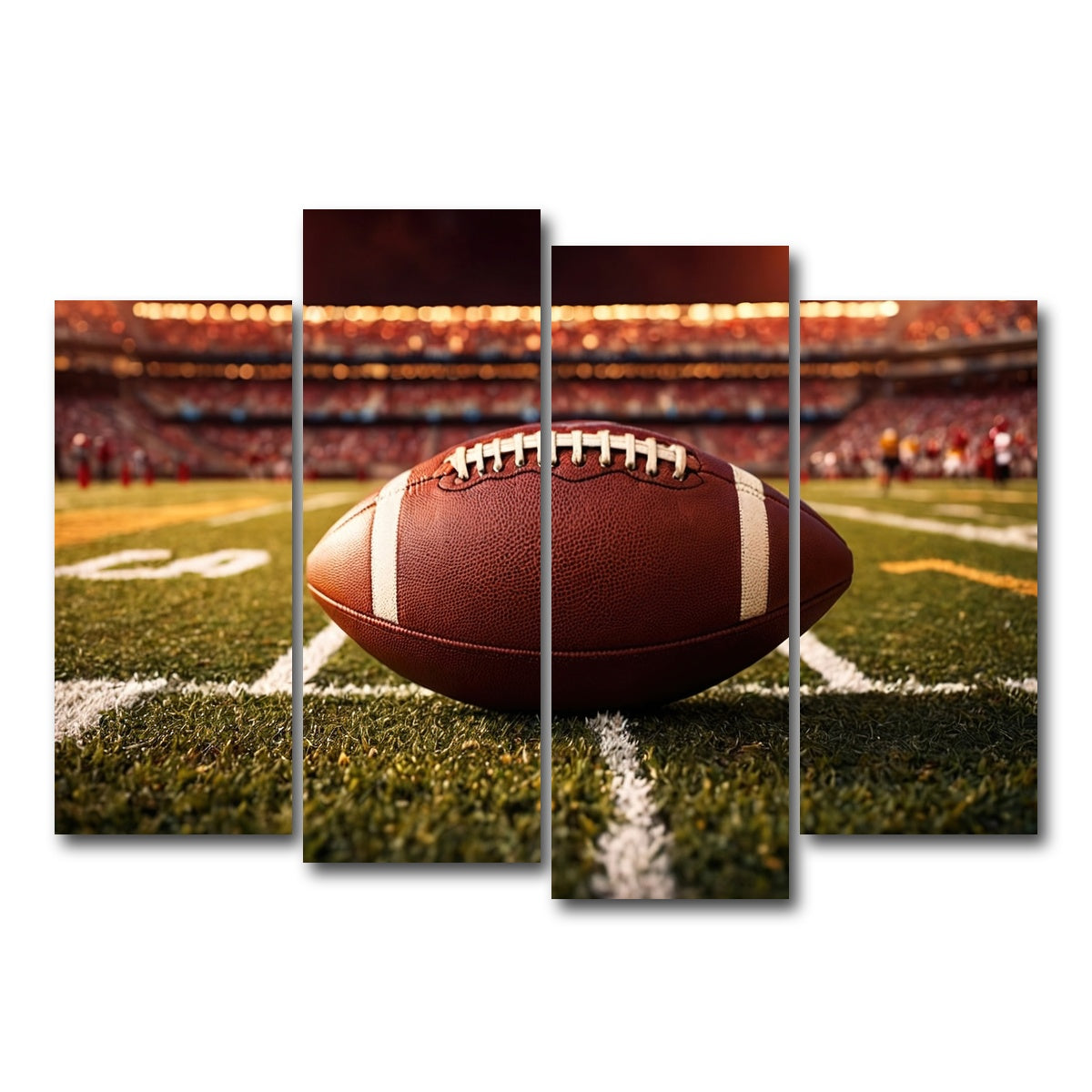 AUTO-MOCKUP WHITE | Football | 4 Piece | Gallery Wrap Canvas | group=4_normal