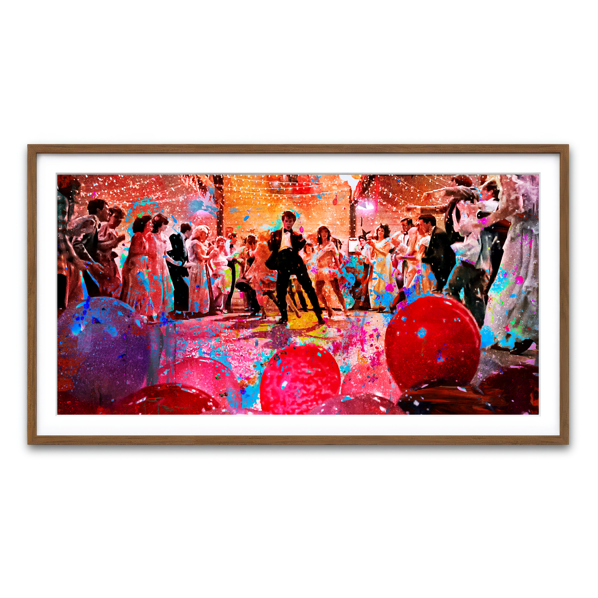 Framed Print 2x1 Walnut
