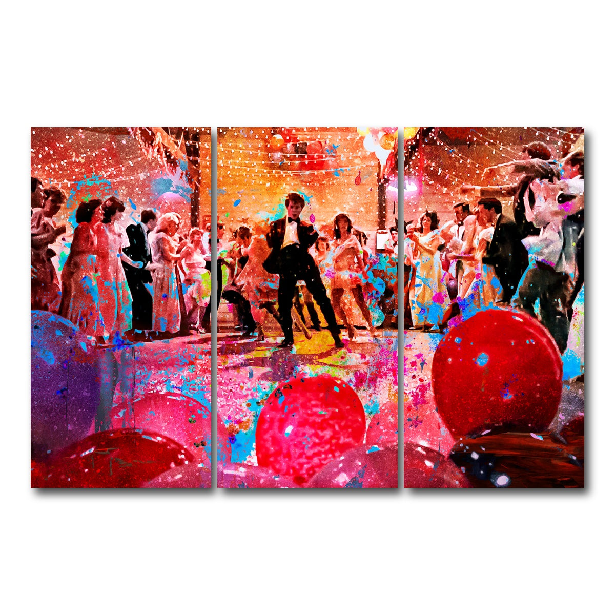 AUTO-MOCKUP WHITE | Footloose | 3 Piece | Gallery Wrap Canvas | group=12x24