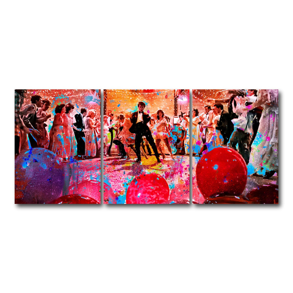 AUTO-MOCKUP WHITE | Footloose | 3 Piece | Gallery Wrap Canvas | group=18x24