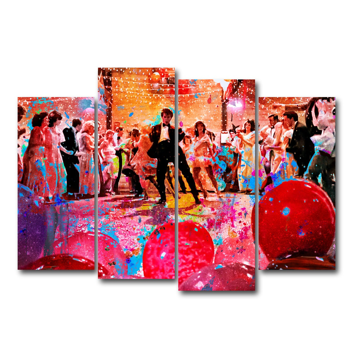 AUTO-MOCKUP WHITE | Footloose | 4 Piece | Gallery Wrap Canvas | group=4_normal
