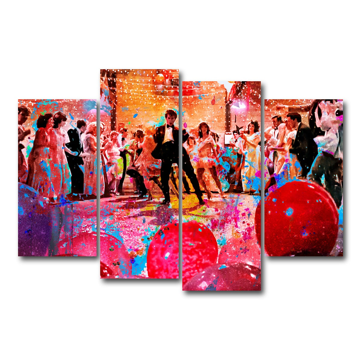 AUTO-MOCKUP WHITE | Footloose | 4 Piece | Gallery Wrap Canvas | group=4_short