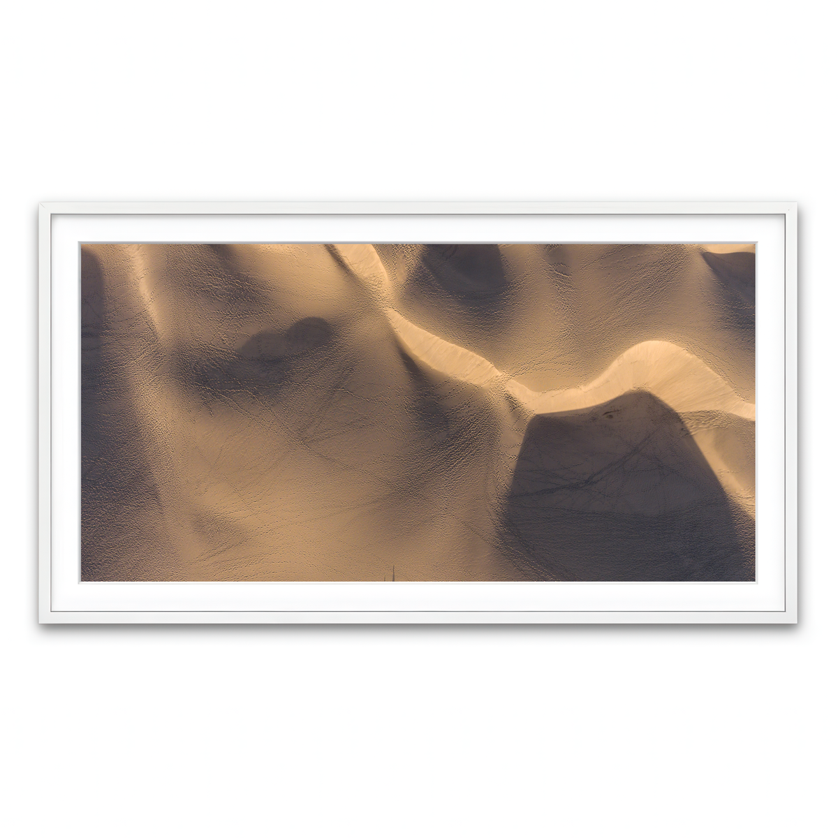 Framed Print 2x1 White