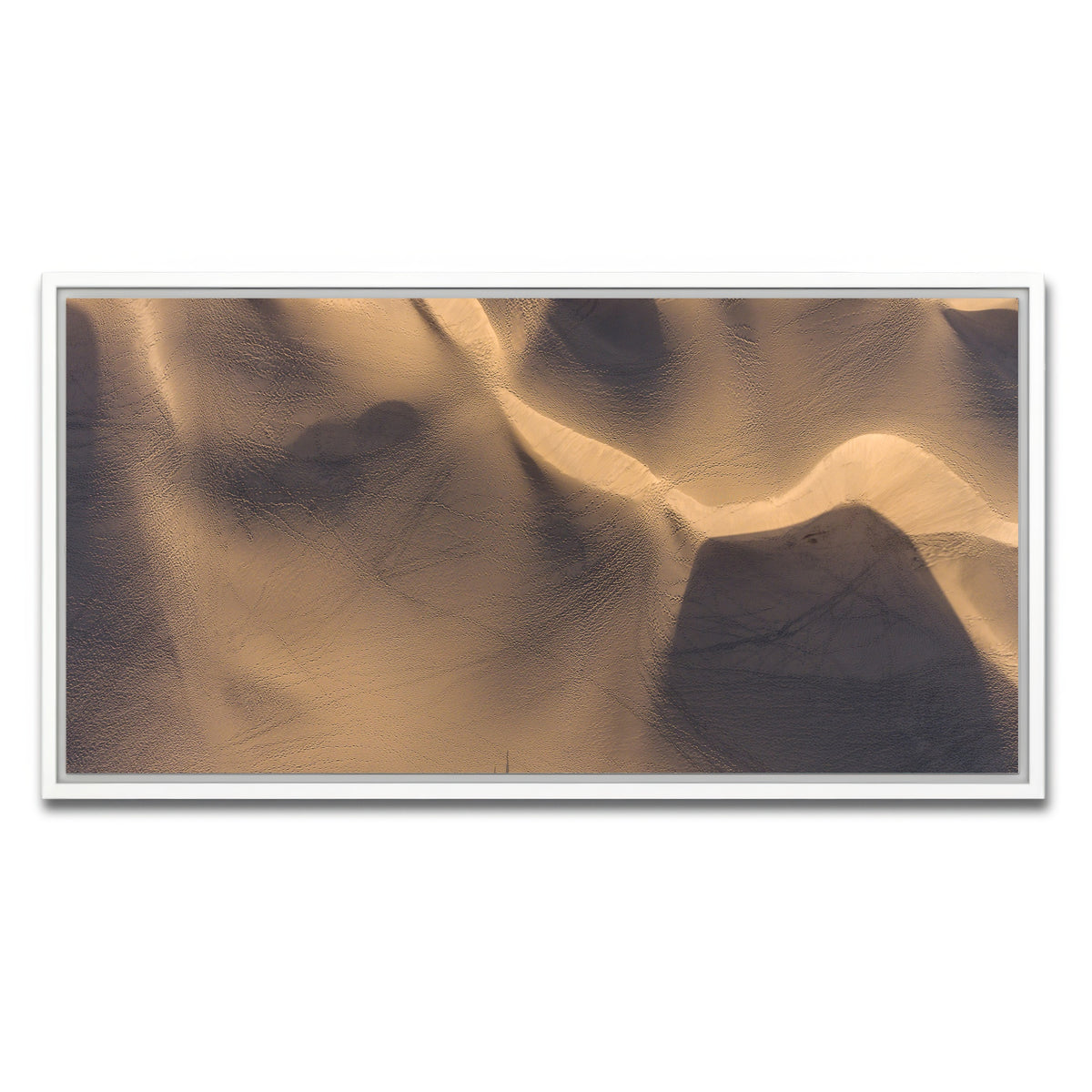 AUTO-MOCKUP WHITE | Footprints | 1 Piece | White Framed Canvas | group=2x1
