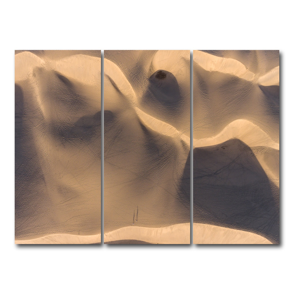 AUTO-MOCKUP WHITE | Footprints | 3 Piece | Gallery Wrap Canvas | group=8x18