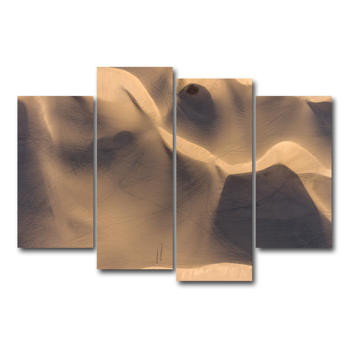 AUTO-MOCKUP WHITE | Footprints | 4 Piece | Gallery Wrap Canvas | group=4_short