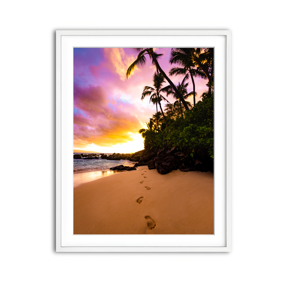 Framed Print 3x4 White