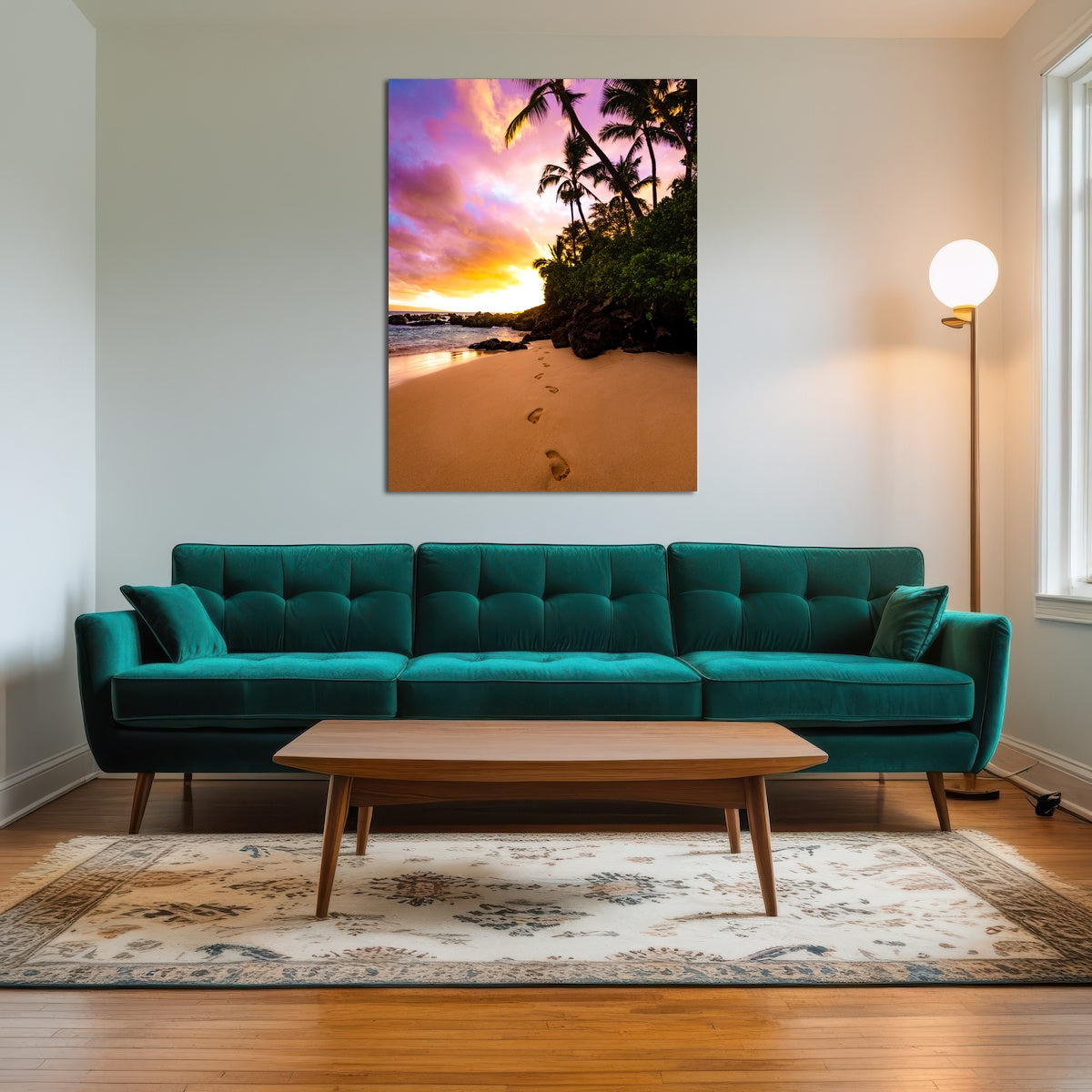 AUTO-MOCKUP ROOM | Footprints in the Sand