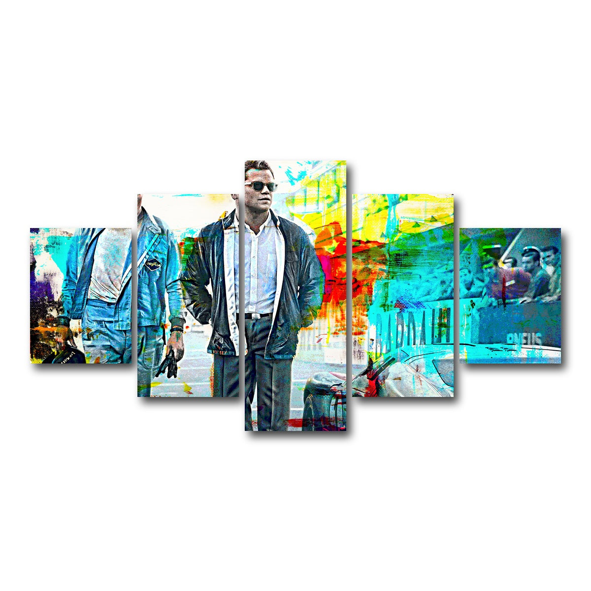 AUTO-MOCKUP WHITE | Ford vs Ferrari | 5 Piece | Gallery Wrap Canvas | group=5_short