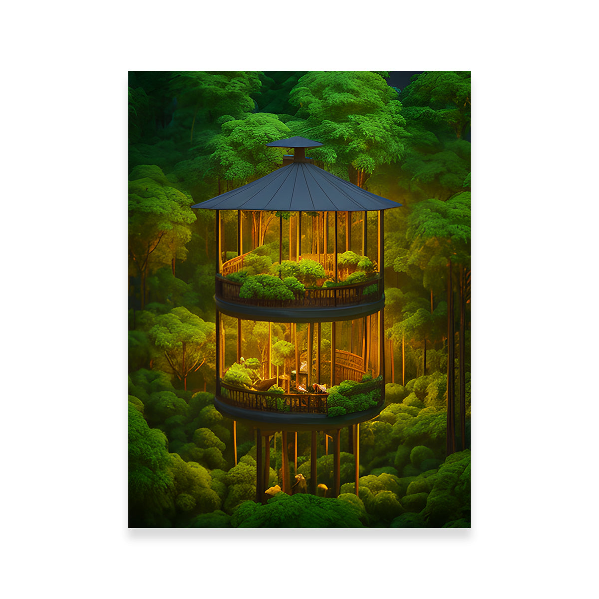 Forest Balcony Wall Art